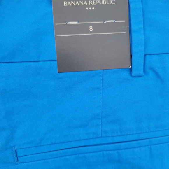 Banana Republic Women Cotton Blend Pleated Shorts 8 Waist 30" Inseam 4" NWT $70 - Picture 8 of 8